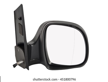 Car Rear View Mirror Isolated On White