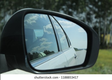 Car Rear View Mirror Reflection Sky Stock Photo 1188853417 | Shutterstock