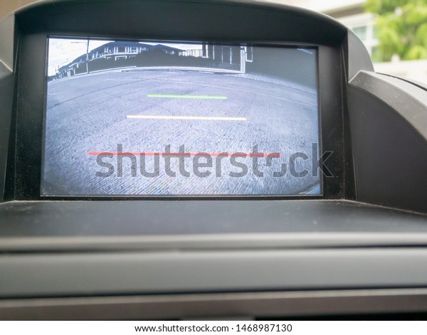 Car rear\
view video camera screen monitor\
display