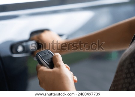 car remote control and keyless car concept