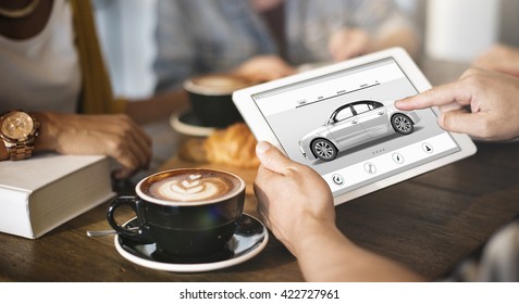 Car Rental Salesman Automobile Vehicles Concept  - Shutterstock ID 422727961