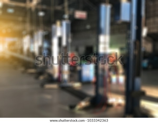 car repair center auto  repair service station\
blurred background