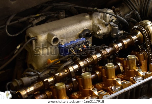 car repair disassembled\
engine motor