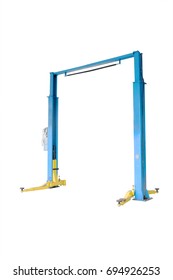 Car Repair Lift Isolated