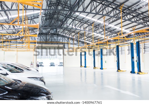 Car Repair Service Center Epoxy Floor Stock Photo Edit Now
