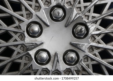 Car Rim Bolts Still Life