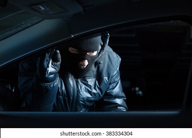 Car Robber At Night