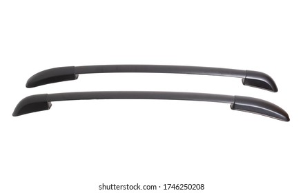 Car roof rails on a white background, isolate, modern