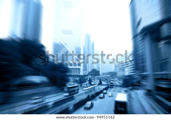 car rushing on the\
street in motion blur