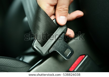 Car seat belt/safe Foto stock © 