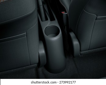 Car Seats. Cup Holder Closeup