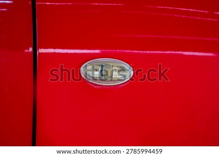 Car Side Indicator Light Close Up