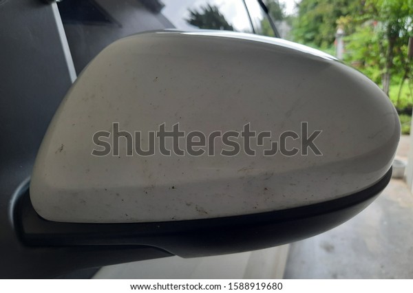 Car side mirror.The car side mirror is an\
important part of driving.