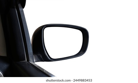 Car Side mirror photo with white background and no mirror inside, vehicle concept image - Powered by Shutterstock