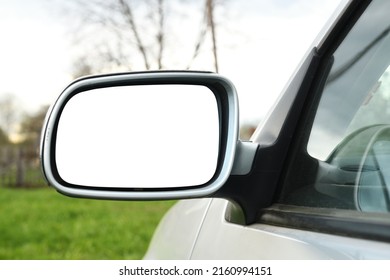 Car side mirror with white isolated background. Side view mirror. - Powered by Shutterstock