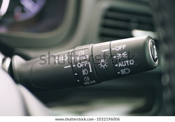 Car signals and\
headlamps paddle shift. 