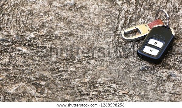 Car Smart Key on the floor 
