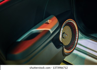 Car Speaker Have Light Led.