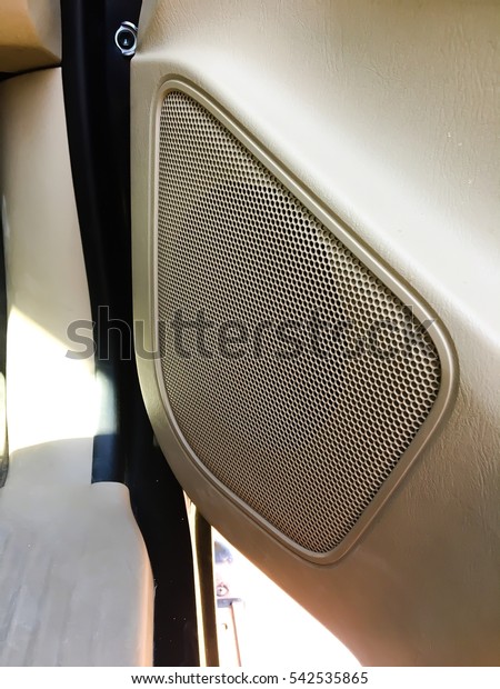car speakers beside of door\
car