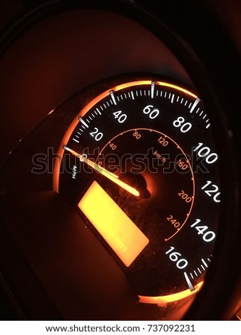 Car speedometer