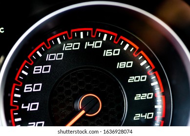 Car Speedometer from dodge charger - Shutterstock ID 1636928074