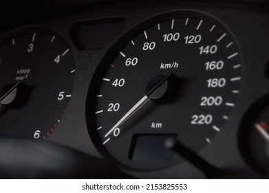 Car speedometer guage. Car instrument panel