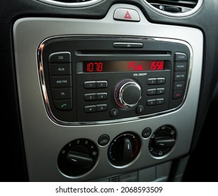 Car Stereo - Adjusting The Volume, Music Concept