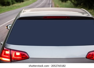 Car sticker,Car decal mockup vinyl decal Rear window Car Mock up Places For Your Design