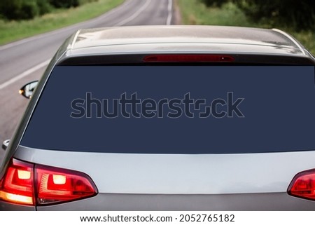 Car sticker,Car decal mockup vinyl decal Rear window Car Mock up Places For Your Design