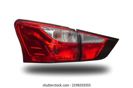 Car Tail Light, Led System Technology Isolated From The Background White Background Clipingpart