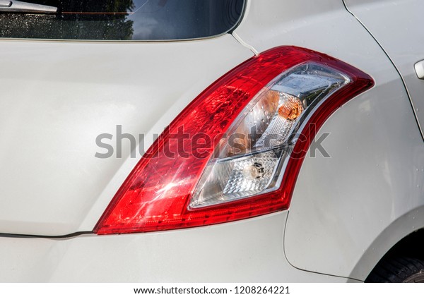 The car tail lights\
Tech\'s technology.