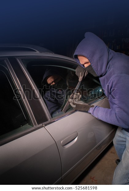 Car thief looking\
to open a locked vehicle