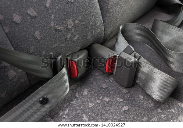 car three-point safety belt, buttoned, the concept\
of road safety, life and health of the driver and passengers,\
compliance with traffic\
rules