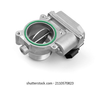 Car Throttle Valve Isolated On White 