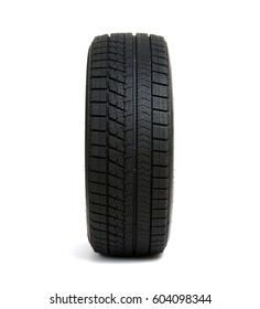 Car Tire Isolated On White Background.