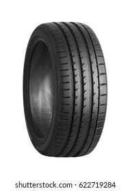 Car Tire Isolated On White Background