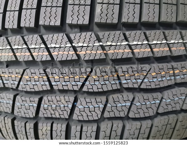 Car tire texture as
background 
