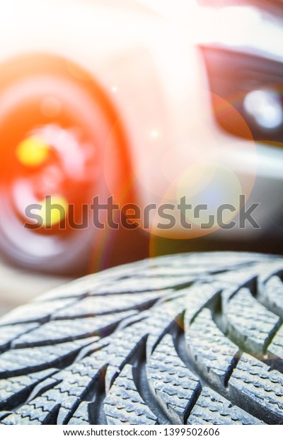 Car\
tires and wheels with wheels for auto\
background