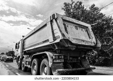 Car Traffic, Pollution, Traffic Jam In Bucharest, Romania, 2022