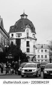 Car Traffic, Pollution, Traffic Jam In Bucharest, Romania, 2022