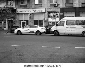 Car Traffic, Pollution, Traffic Jam In Bucharest, Romania, 2022