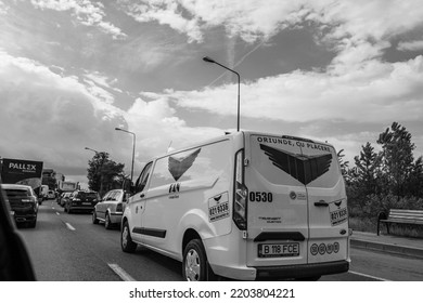 Car Traffic, Pollution, Traffic Jam In Bucharest, Romania, 2022