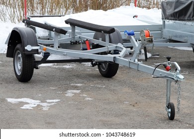 Car Trailer For Transportation Of Boats And Jet Skis.