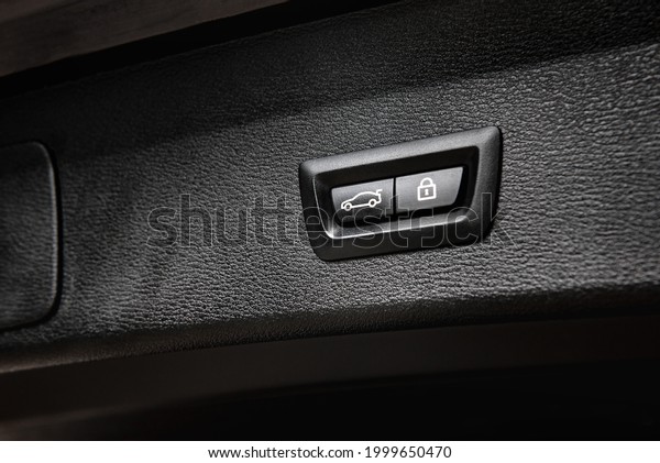 Car trunk electric lock\
button.