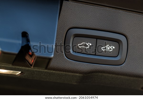 Car trunk open button. Electric\
trunk switch controller. Car trunk electric lock\
button.