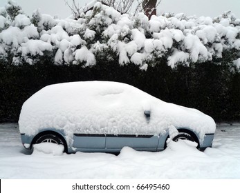 A Car Under The Snow