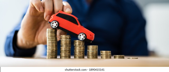 Car Vehicle Decline. Insurance, Loan And Repair Money