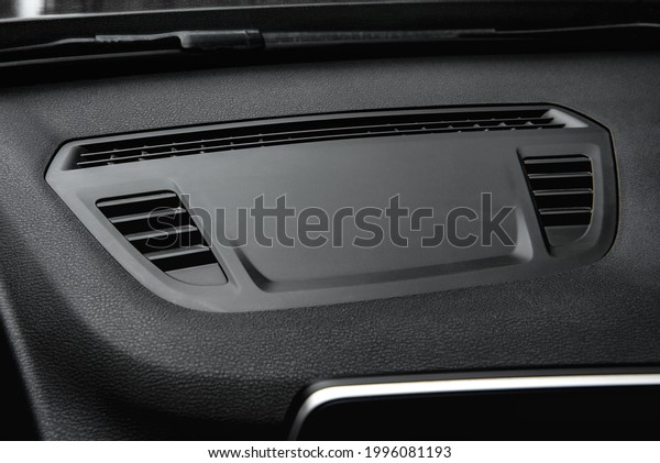 Car ventilation system. Air flow pane of a car air\
conditioning system. 