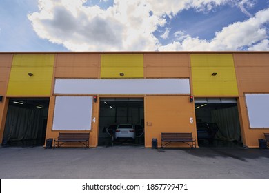 Car Wash Building With A Car In It.