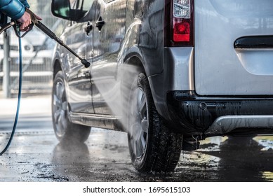 Car Wash Detail. New Family Car Will Be Clean.